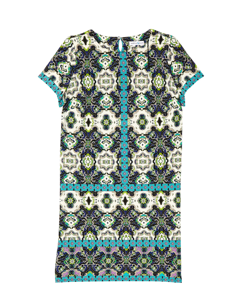 Front of plus size Cyprus Short Sleeve Sheath Dress by Sabrina Blue | Dia&Co | dia_product_style_image_id:119189